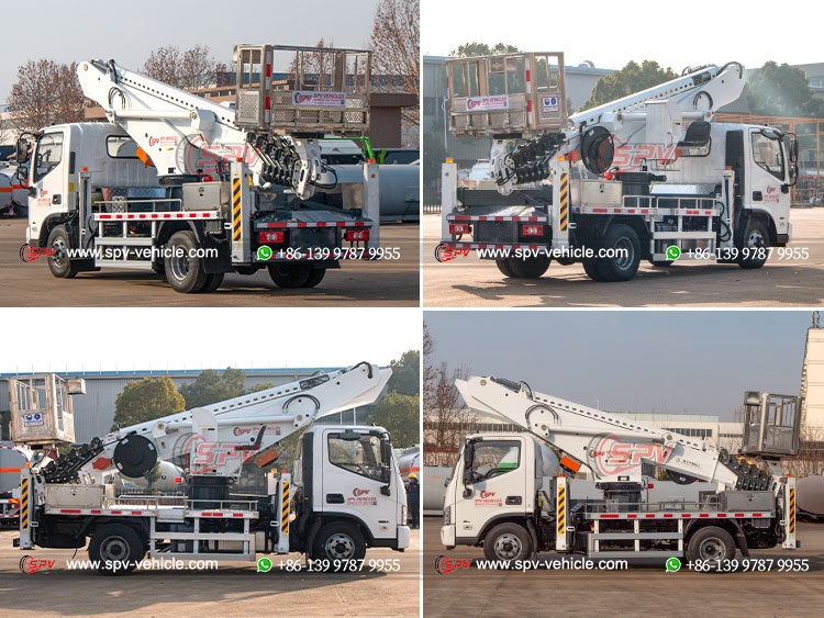 32M Telescopic Aerial Lift Truck  FOTON - Different Sides